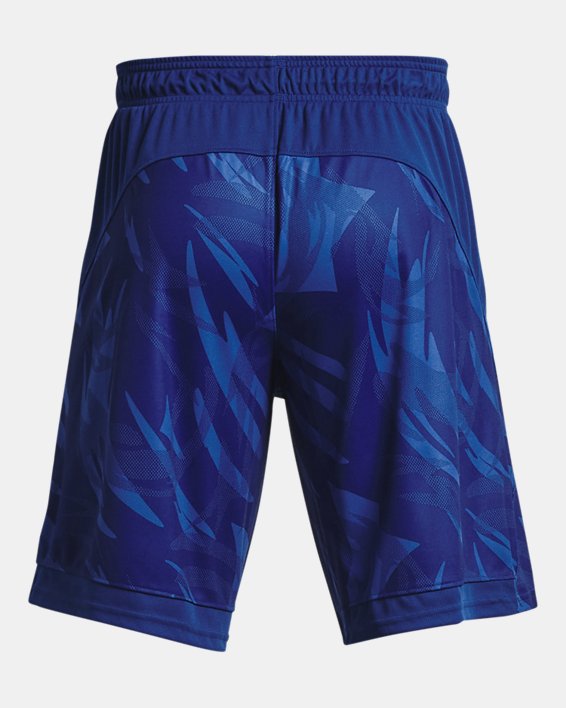 Men's UA Baseline 10'' Printed Shorts, Blue, pdpMainDesktop image number 6